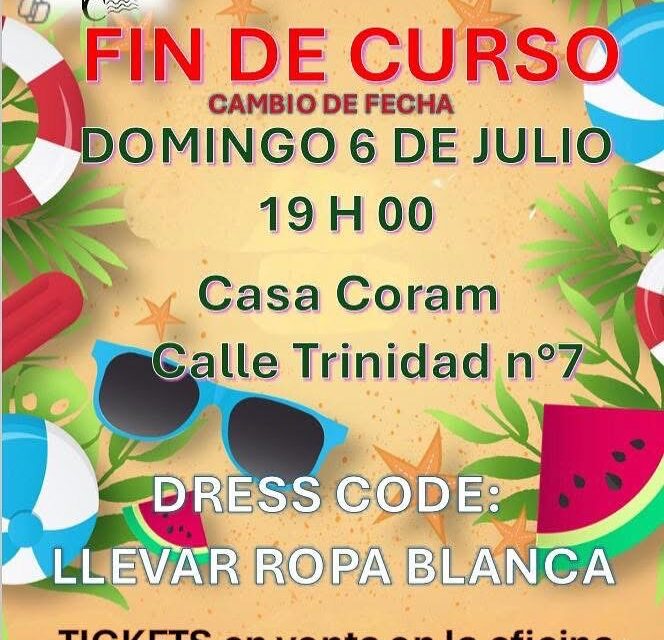 Fiesta de Fin de curso 2024/2025 – 6 de julio del 2025